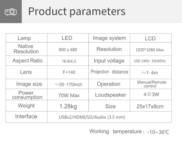 Proyector Multimedia T5 - Image 2