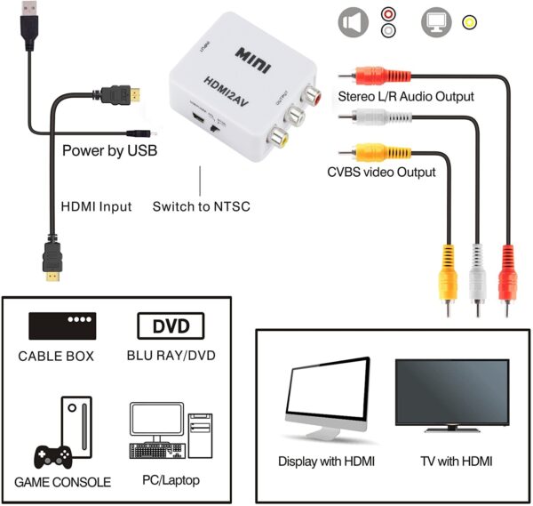 Convertidor de HDMI a AV - Image 2