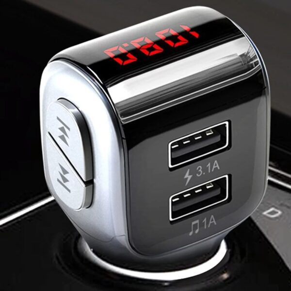 Transmisor/Cargador A01 Bluetooth MP3 para vehículo - Image 4