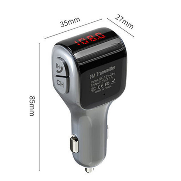 Transmisor/Cargador A01 Bluetooth MP3 para vehículo - Image 3