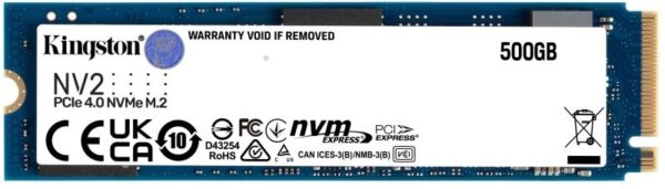 DISCO SSD M.2 KINGSTON NV2 500GB M.2 PCIe 4.0 NVMe M.2 - Image 2