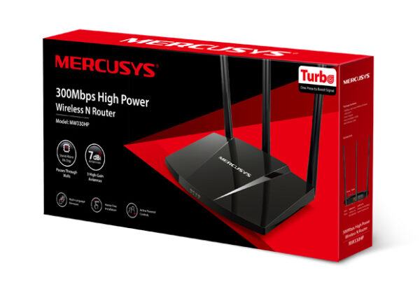 ROUTER MERCUSYS MW330HP N300 HIGH POWER 3 ANT 7DBI - Image 4