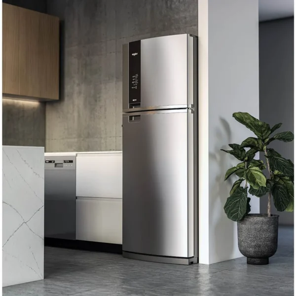 REFRIGERADORA WHIRLPOOL WRM56BKTWW 492 LITROS TOP MOUNT XPERT FLOW ACERO GALVANIZADO - Image 4