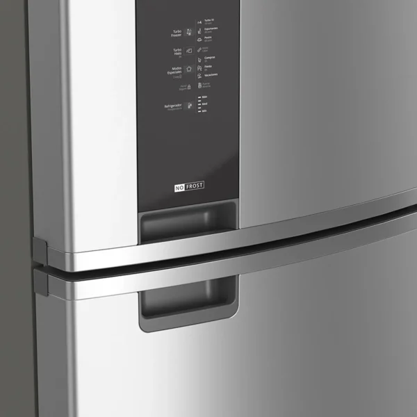 REFRIGERADORA WHIRLPOOL WRM56BKTWW 492 LITROS TOP MOUNT XPERT FLOW ACERO GALVANIZADO - Image 3