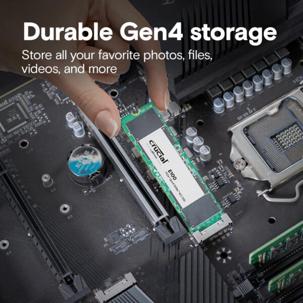 SSD/CRUCIAL 1TB M.2 NVME E100 GEN 4.0 PCIE X4 4500/5000 MBS - Image 3