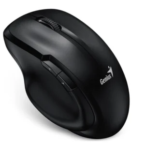 MOUSE GENIUS ERGO 8200S WIRELESS NEGRO/SILENCIO /5 BOTONES/BLUEEYE /RF 2.4GHZ /PILA AA /WIN Y MAC