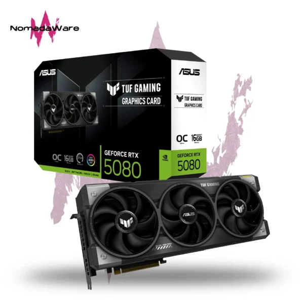 TARJETA DE VIDEO ASUS/TUF GAMING RTX5080 16GB GDDR7 OC EDITION PCIE 5.0 90YV0M30-M0AA00