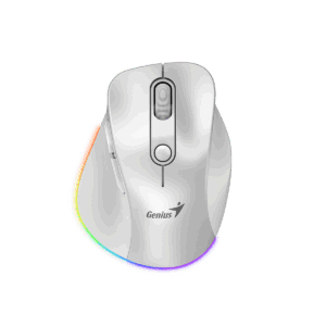 MOUSE GENIUS WIRELLES MINI ERGO 9000S PRO PEARL WHITE RECARGABLE DUAL BT Y 2 4GHZ RGB DPI 800 A 2