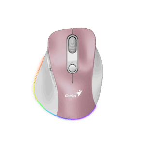 MOUSE GENIUS WIRELLES MINI ERGO 9000S PRO PINK RECARGABLE DUAL  BT Y 2 4GHZ RGB DPI 800 A 2400