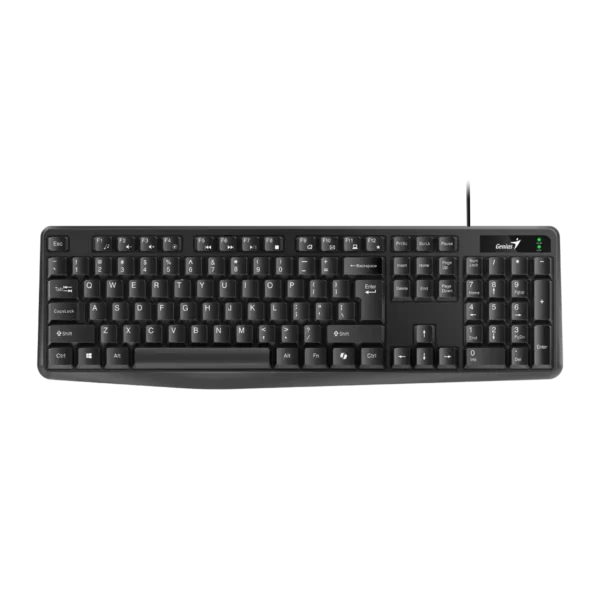 TECLADO GENIUS KB-117 NEGRO/USB/RESITENTE DERRAMES