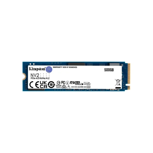 SSD KINGSTON SNV2S/500G 500GB NV2 PCI-E 4.0 NVME M.2 2280 / 3500-2100 MB/S - Image 2