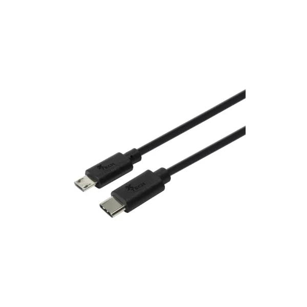 Xtech XTC-520 - Cable USB - 24 pin USB-C (M) reversible a Micro-USB tipo B (M)